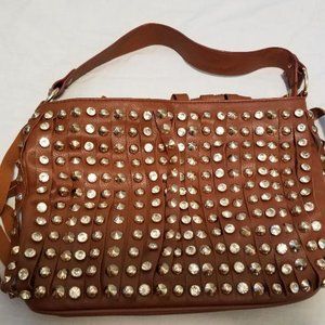 Brown Studded on one side Purse / Bag